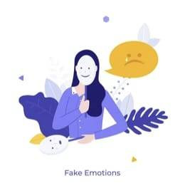 Ilustrasi : Fake Emostion Toxic Positivity Sumber : www.shutterstock.com