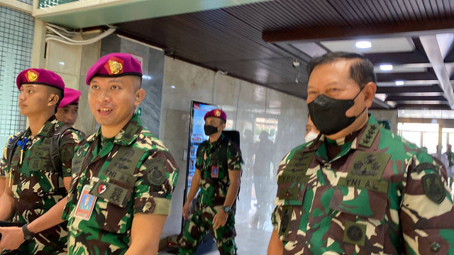 Laksamana Yudo Margono hadiri rapat paripurna DPR pengesahan Panglima TNI, Selasa (13/12/2022). Foto: Annisa Thahira Madina/kumparan