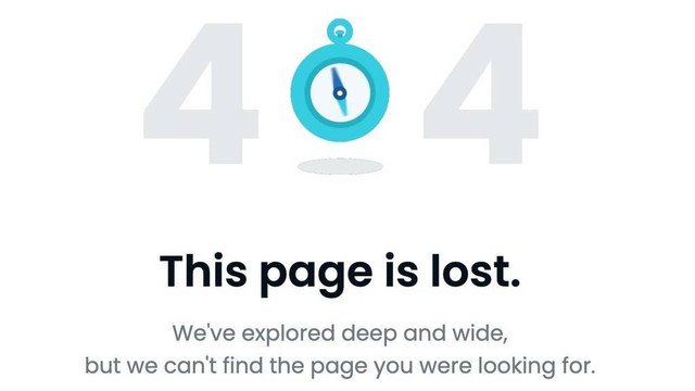 Error 404 Not Found. Foto: Screenshot OpenSea