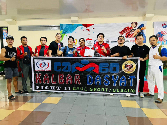Atlet Kalbar raih tiga medali di Kejurnas Sambo. Foto: Dok. Istimewa