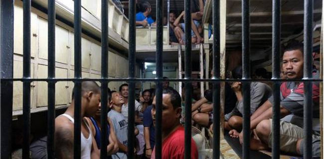 Kondisi kepadatan dalam sel di Rutan Bagansiapiapi (Foto: Istimewa)
