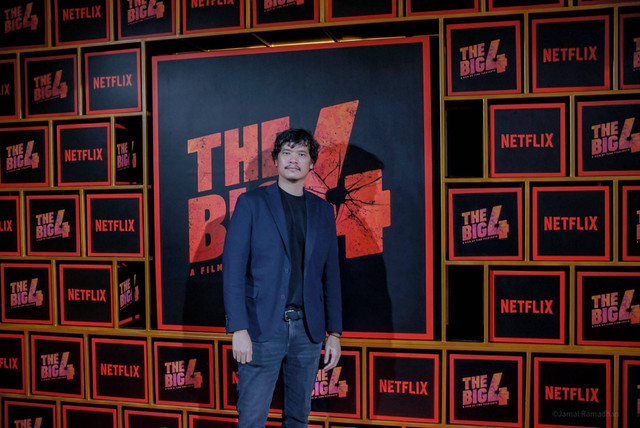 Sutradara film The Big 4 Timo Tjahjanto berpose saat peluncuran perdana film di Metropole XXI, Jakarta, Kamis (15/12/2022). Foto: Jamal Ramadhan/kumparan