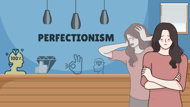 Ilustrasi seseorang yang mengalami perfeksionis. Sumber : Canva.com