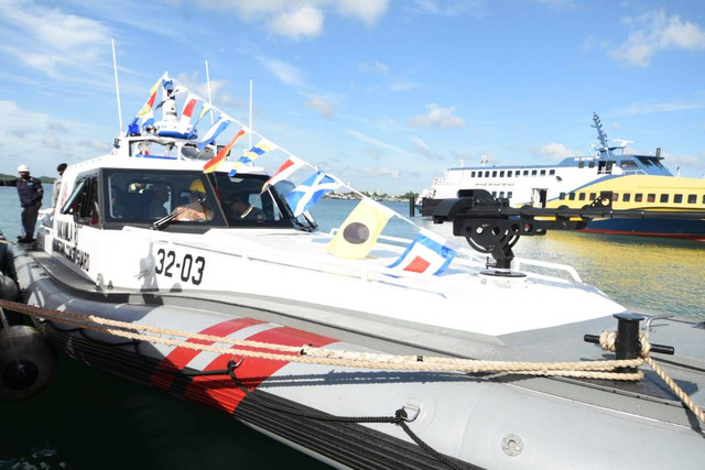 Bakamla RI luncurkan kapal patroli tercepat di Indonesia untuk zona maritim tengah. Foto: Bakamla RI 