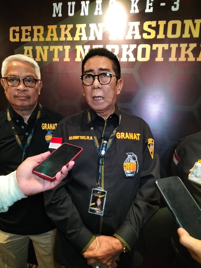 Ketua Gerakan Nasional Anti Narkotika (Granat) Henry Yosodiningrat. Foto: Istimewa