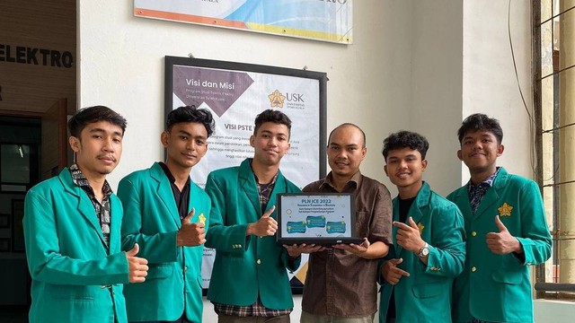 Tim Chilee, mahasiswa Teknik Elektro USK. Foto: USK  