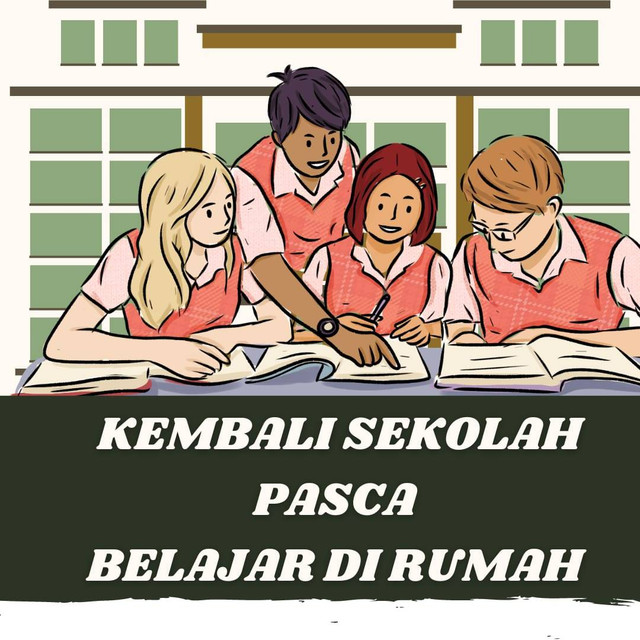 Ilustrasi Pembelajaran di Sekolah. Ilustrasi by. Novia