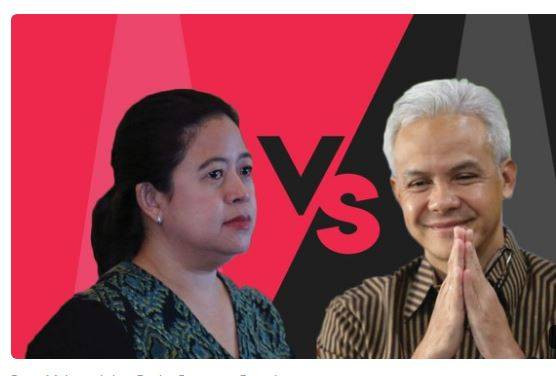 Puan Maharani dan Ganjar Pranowo. Foto: Kumparan.
