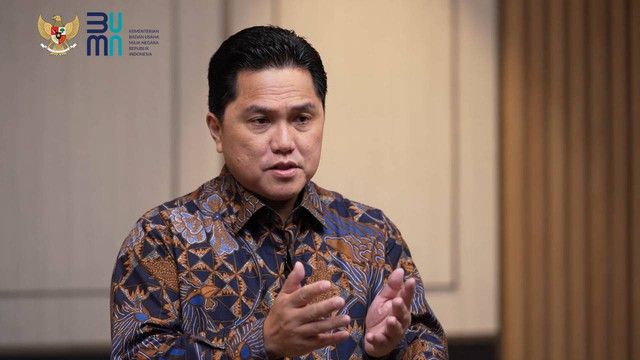 Menteri BUMN Erick Thohir sampaikan pesan ultah ke-27 BRI. Foto: Bank BRI