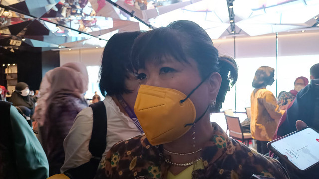 Wakil Ketua Umum Kadin Koordinator Bidang Maritim, Investasi, dan Luar Negeri Shinta Kamdani dalam acara Trade Outlook 2023 di Hotel Park Hyatt, Senin (20/12/2022). Foto: Narda Margaretha Sinambela/kumparan