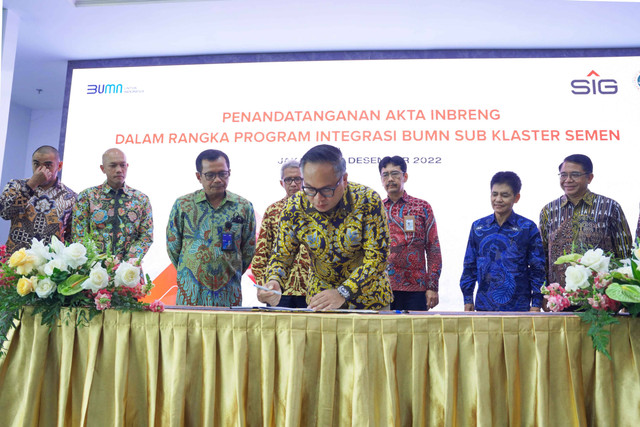 Pemerintah Alihkan 75,51 % Saham Semen Baturaja ke SIG. Foto: Dok. Semen Indonesia