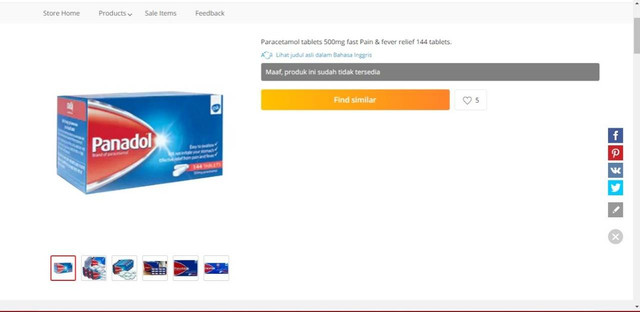 Kelangkaan Parasetamol di China