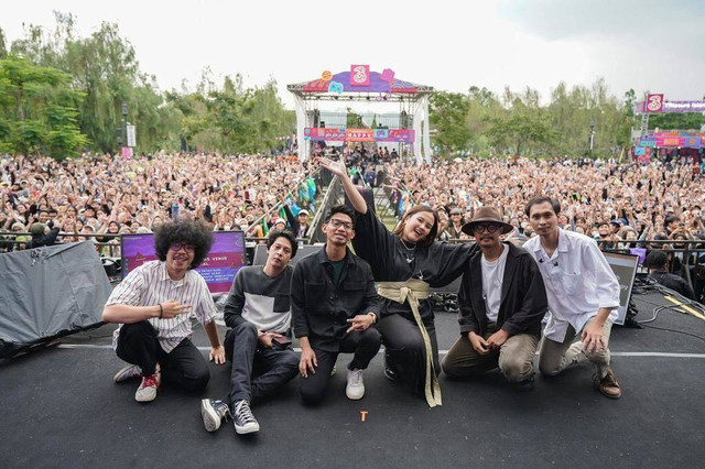 Kemeriahan Festival Generasi Happy yang dihadiri ribuan anak muda.  Foto: Indosat Ooredoo Hutchison