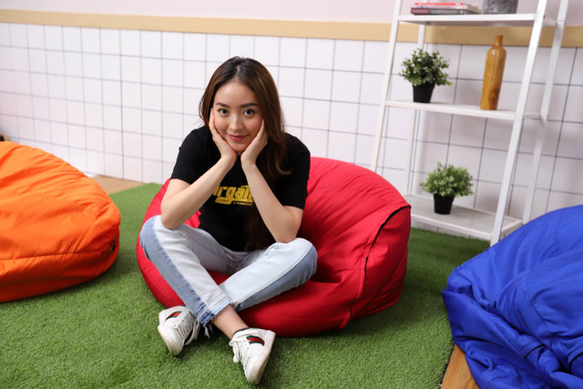 Cast film Argantara, Natasha Wilona, saat berkunjung ke kumparan, Kamis (22/12/2022). Foto: Melly Meiliani/kumparan