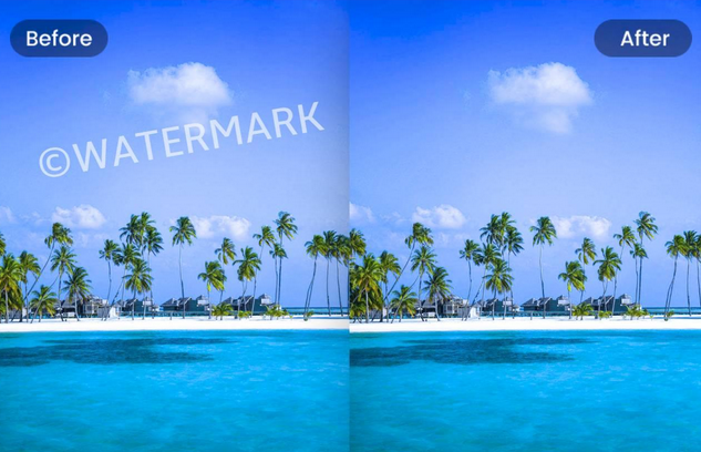 Ilustrasi cara menghilangkan tulisan di foto. Foto: Fotor