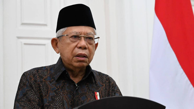 Wakil Presiden Ma'ruf Amin sampaikan ucapan Hari Raya Natal 2022. Foto: Dok. Setwapres