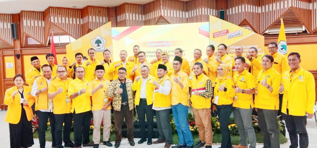 Sejumlah caleg asal Kuningan, Jabar, saat mengikuti diklat politik tingkat provinsi yang diadakan DPD Partai Golkar Jabar. (Istimewa)