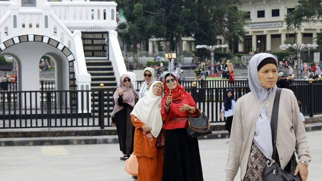 Suasana Jam Gadang di Bukittinggi, Sumatera Barat. Foto: Helmi Afandi/kumparan.