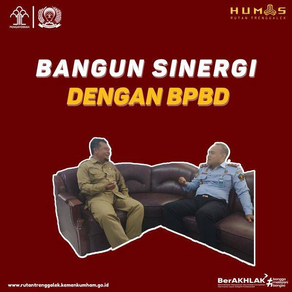 kepala Rutan Trenggalek Berbincang dengan Kepala BPBD Kab.Trenggalek