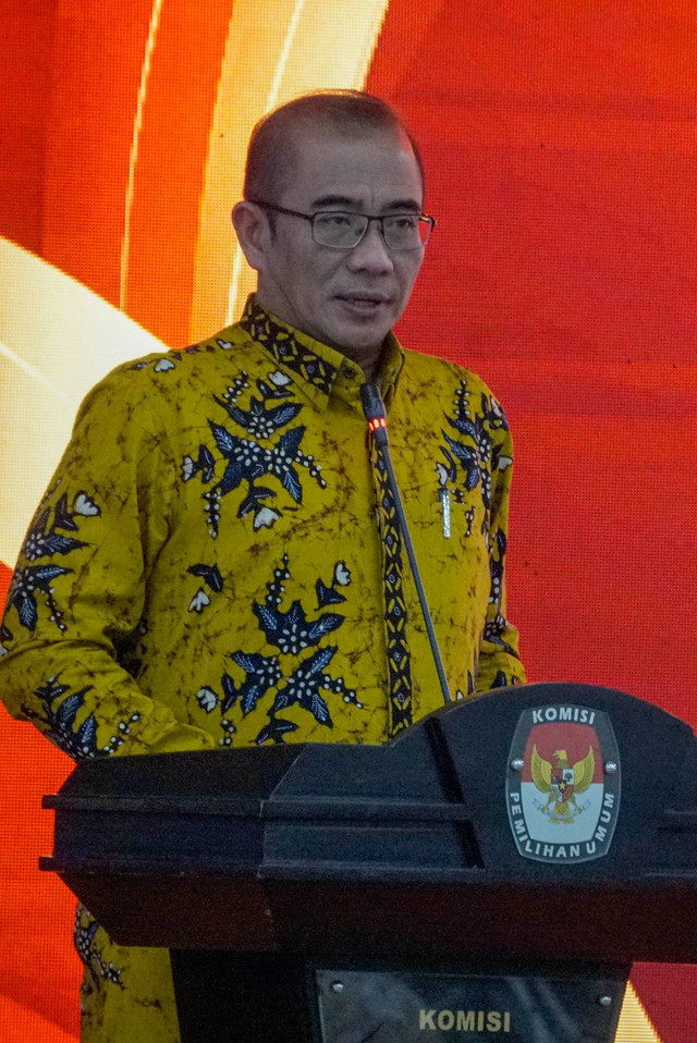 Ketua KPU Hasyim Asy'ari di Gedung KPU RI Jakarta (29/12/2022). Foto: Jamal Ramadhan/kumparan