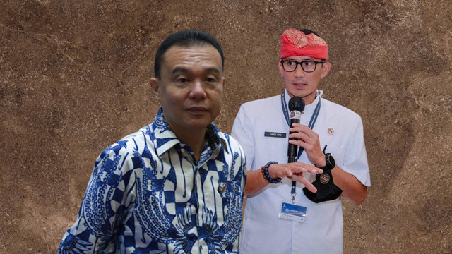 Kolase Sandiaga Uno dan Sufmi Dasco Ahmad. Foto: kumparan