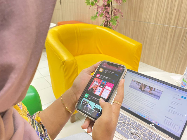 Berbagai dating apps yang dapat diunduh melalui app store (Dokumentasi Pribadi)
