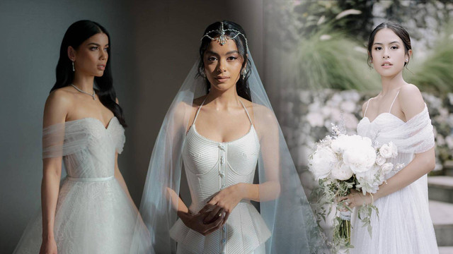 Gaun pengantin selebriti Indonesia yang menikah di tahun 2022. Foto: kumparan