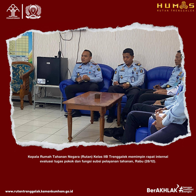 rapat rutan trenggalek. foto dari humas rutan trenggalek