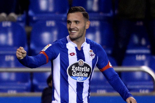 Lucas Perez, saat berseragam Deportivo La Coruna. Foto: Miguel Riopa/AFP