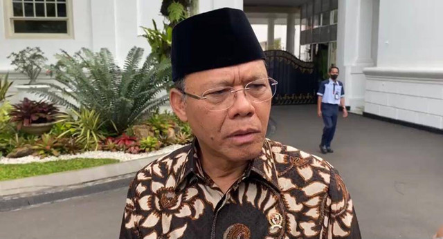 Utusan khusus presiden bidang kerja sama pengentasan kemiskinan dan ketahanan pangan sekaligus Plt Ketum PPP Muhammad Mardiono di Istana Kepresidenan, Jakarta, Selasa (3/1/2023). Foto: Rafyq Panjaitan/kumparan