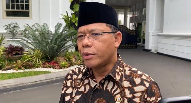 Utusan khusus presiden bidang kerja sama pengentasan kemiskinan dan ketahanan pangan sekaligus Plt Ketum PPP Muhammad Mardiono di Istana Kepresidenan, Jakarta, Selasa (3/1/2023). Foto: Rafyq Panjaitan/kumparan
