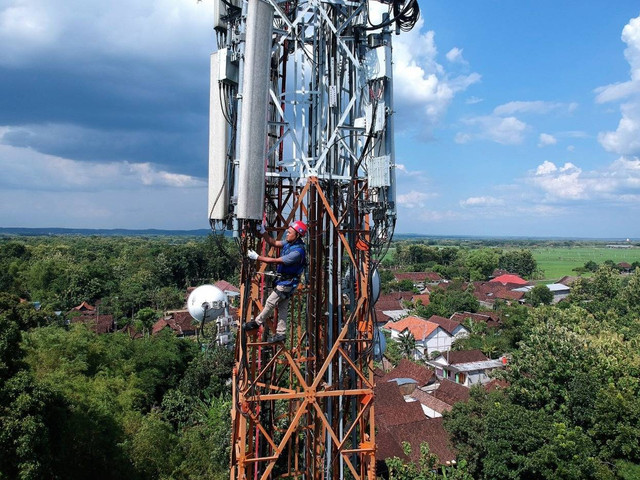 Ilustrasi tower Base Transceiver Station (BTS). Foto: Dok. XL Axiata