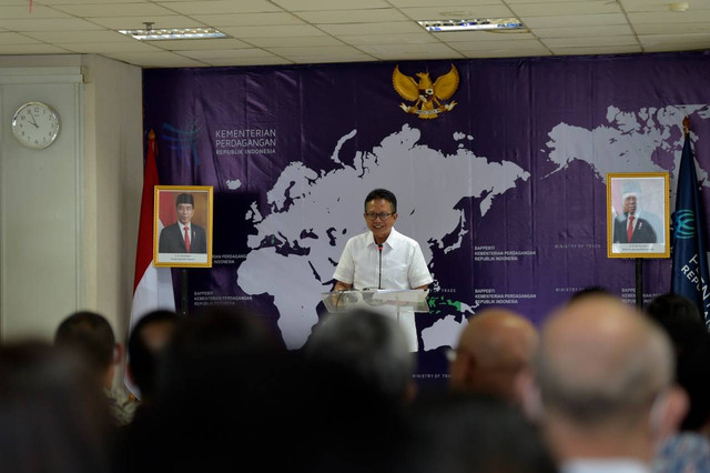 Plt. Kepala Bappebti Didid Noordiatmoko di acara Bappebti Outlook 2023, Kantor Bappebti, Rabu (4/1/2023). Foto: Dok. Bappebti