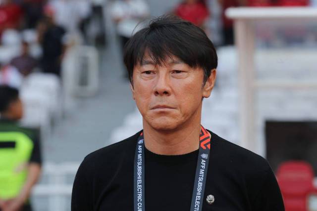 Pelatih Timnas Shin Tae Yong di Stadion Utama gelora Bung Karno (SUGBK), Jakarta, Jumat (6/1/2023). Foto: Aditia Noviansyah/kumparan