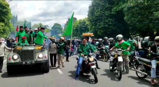 Rombongan PPP di Yogyakarta. Foto: Twitter PPP