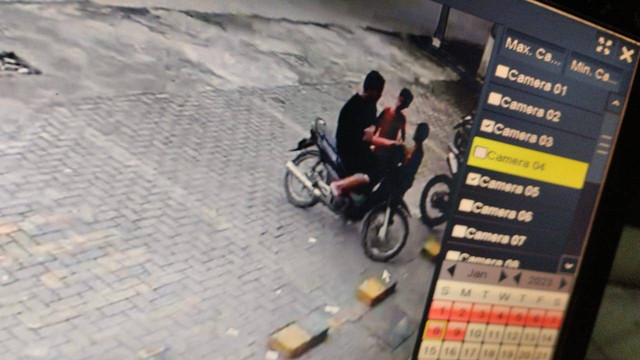 Rekaman detik-detik penculikan.