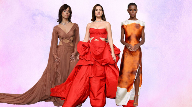 Jenna Ortega, Lily James, Letitia Wright. Foto: Reuters dan Getty Images