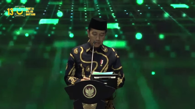 Presiden Jokowi berbicara saat Rakornas Partai Bulan Bintang di eL Hotel Royal, Kelapa Gading, Jakarta Utara, Rabu (11/1/2023). Foto: Youtube/PBB Channel Official