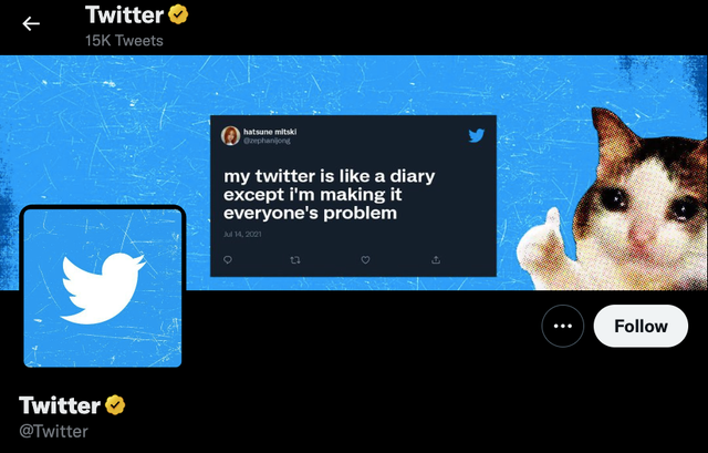 Ilustrasi tampilan header Twitter. Foto: Tangkapan layar Twitter