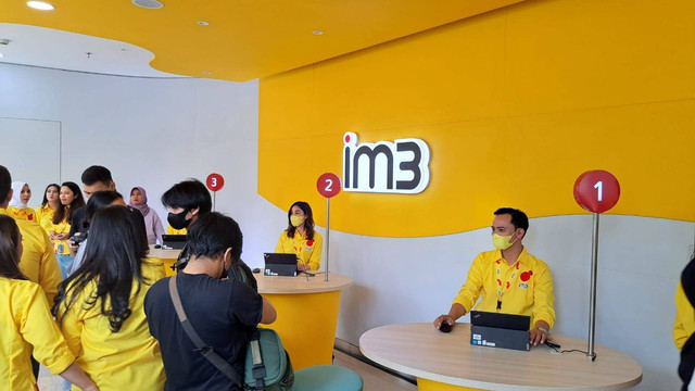 Indosat Ooredoo Hutchison resmikan Gerai IM3, Jakarta (12/1). Foto: Rian Ramadhan/kumparan