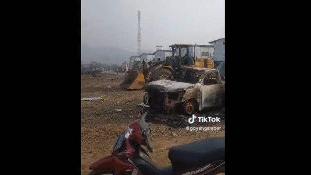 Kerusuhan di PT GNI Morowali. Foto: Dok. Istimewa