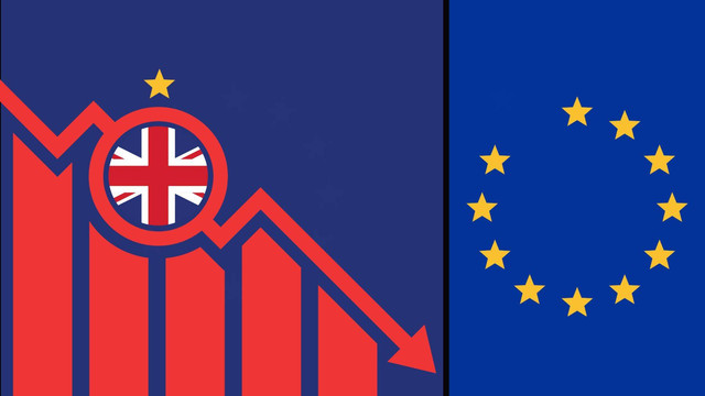 Ilustrasi "Merosotnya Situasi Inggris Raya Pasca Brexit" oleh M.J. Rinal Irwan
