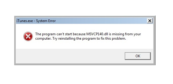 Ilustrasi galat MSVCP140.dll missing di Windows. Foto: Microsoft Community