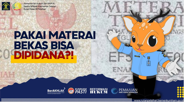 pakai materai bekas bisa dipidana?