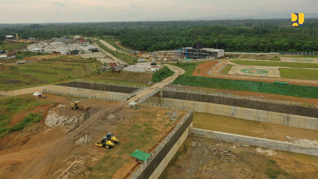 Progres Bendungan Sepaku Semoi IKN Nusantara. Foto: Dok. PUPR