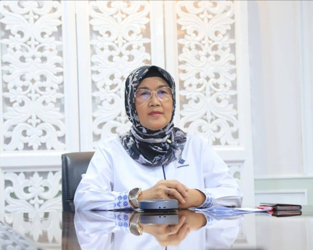 Dirjen Binwasnaker dan K3, Haiyani Rumondang mengatakan Kemnaker sedang melakukan pemeriksaan terkait kerusuhan pekerja di PT GNI di Morowali Utara. Jakarta, Rabu (18/1/2023). Foto: Kemnaker