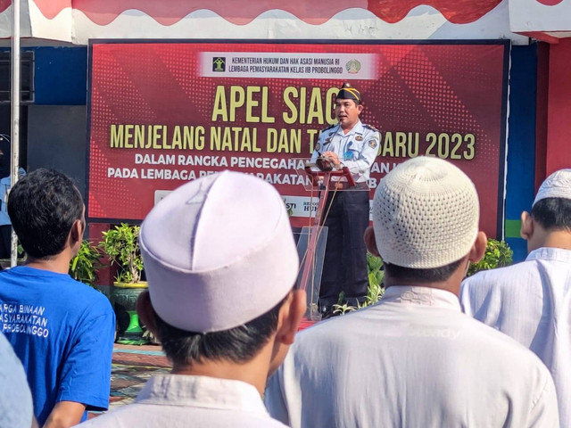 Humas Lapas Probolinggo - WBP Lapas Probolinggo Laksanakan Upacara Kesadaran Berbangsa dan Bernegara