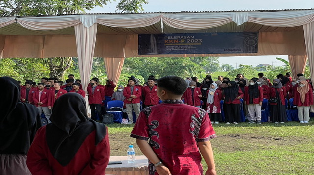 Ceremonial Pelepasan Kelompok KKN-P 2023 Umsida yang dilaksanakan di Desa Pelintahan, Kecamatan Pandaan, Kabupaten Pasuruan Berjalan Dengan Lancar dan Hikmat.