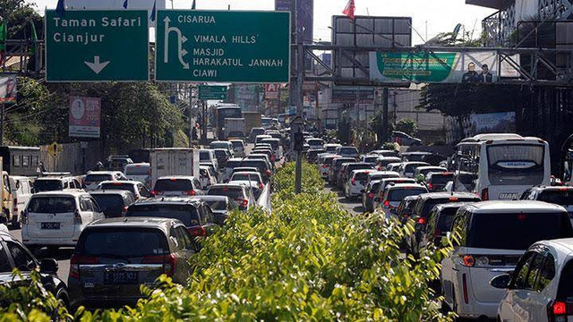 Arus lalin di Puncak, Bogor jelang libur Imlek. Foto: Dok. Istimewa