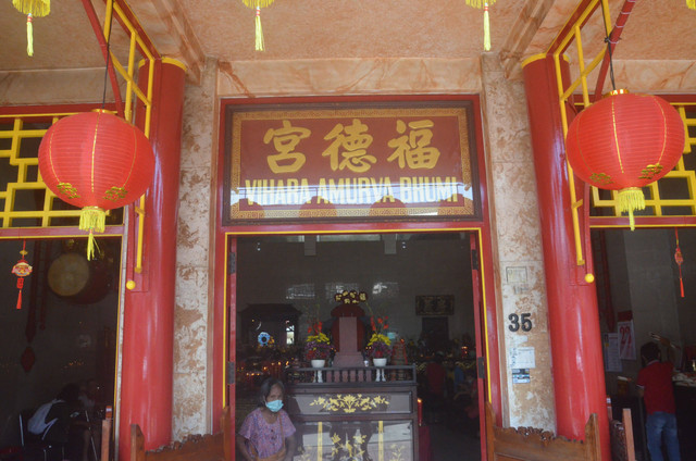 Suasana Vihara Amurva Bhumi, Jatinegara, Jakarta Timur. (Foto: Argya D. Maheswara)